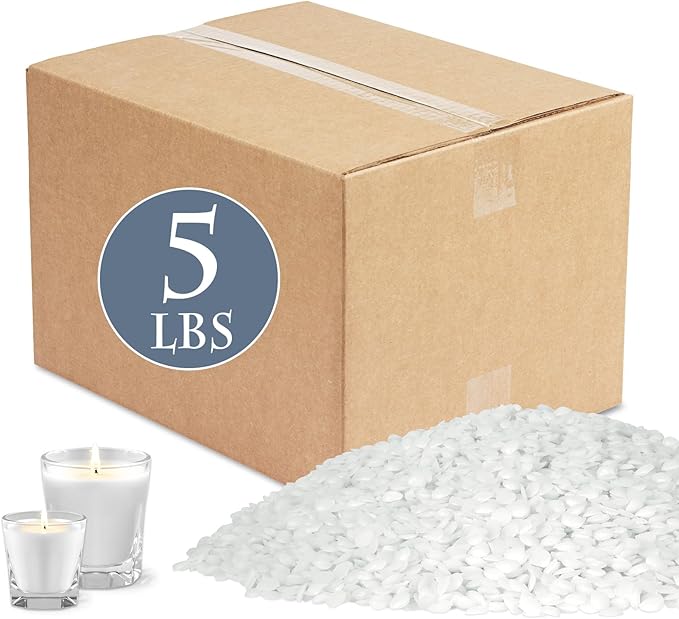SWIGRANCE Soy Wax Pellets 5LBS / 2.27kg, Natural Soy Candle Wax Candle Making Supplies, for Making Pillars, Container and Molded Candles, Cire de SOJA