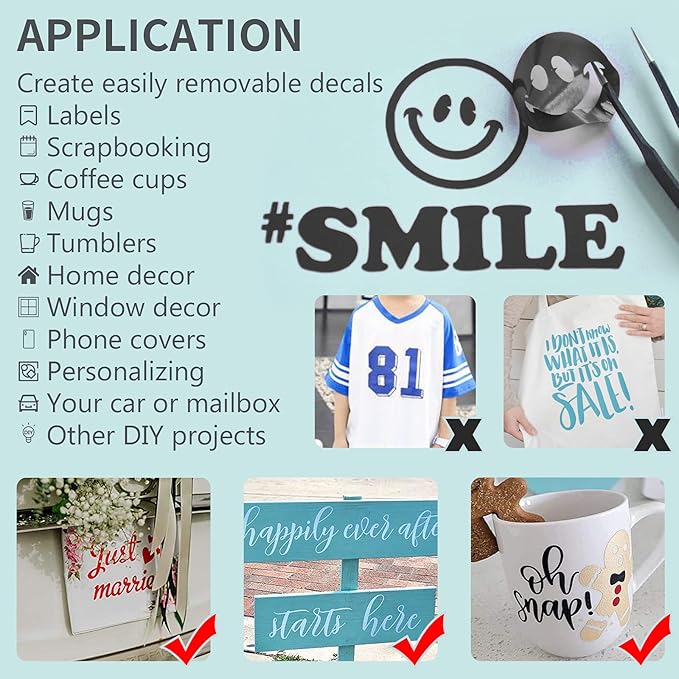 Matte Black Permanent Vinyl, 12" x 12 FT Vinyl with Cricut Cutting Machine - Lya Vinyl Matte Black Adhesive Roll for Mug, Cup, Window & Home Decal