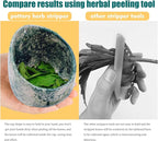 Pottery Herb Stripper Bowl, Ceramic Herb Peeling Bowl, Handmade Herb Stripper Tool Different Round Hole Sizes Suitable for The Leafy Assembly