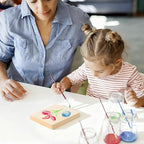 8 Pack 8 x 8 inch Wood Panel Boards,Unfinished Wood Frames for DIY Art Projects, Square Canvas for Painting, Pouring, Arts Use with Oils, Fall Halloween Decorations Panel Canvas