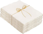 100 Sheets Watercolor Paper 4 x 6inch, 300 GSM Deckled Edge Paper Rough/Textured Handmade Paper for Watercolors, Wedding Invitations, Cards, Crafts