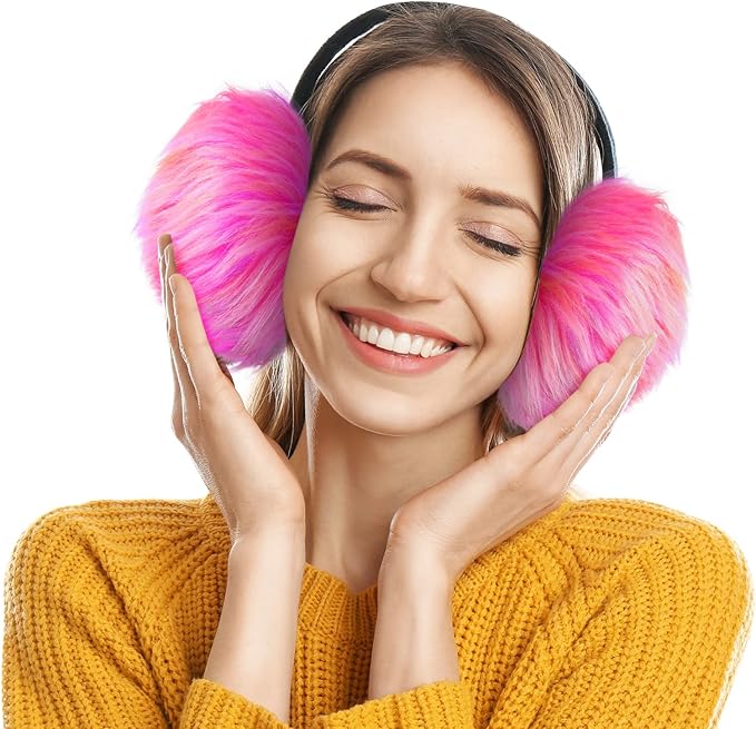 Tatuo Faux Fur Fabric Christmas Fluffy Fuzzy Craft Fake Fur Cuts Shaggy Synthetic Plush Patch Sewing DIY Winter Halloween Costume Gnome Beard Miniature Dolls Rugs Mats Gift(Colorful,2 x 100 Inch)