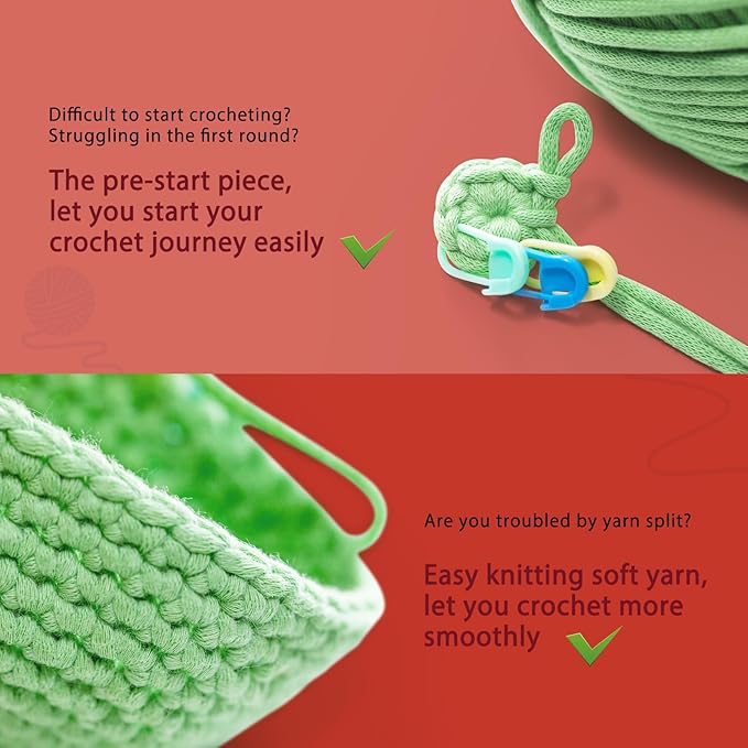 CrochetBox Crochet Kit for Beginners Adults - Christmas Cow Starters Crochet Kit, Beginners Crocheting Kitting for Adults Teen, Craft Gifts with Crochets Yarns, Hook, Step-by-Step Video, Instruction