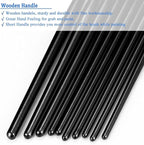 BOSOBO Paint Brushes Set, 2 Pack 20 Pcs Round Pointed Tip Nylon Hair Artist Acrylic Paint Brushes for Acrylic Oil Watercolor, Face Nail Art, Miniature Detailing & Rock Painting, Black