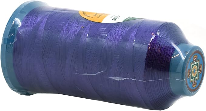 Mandala Crafts Bonded Nylon Thread True Purple Heavy Duty Sewing Threads - 1500 YDs Size 69 210D T70 Tex 70 Thread for Leather, Jeans, Weaving, Outdoor, Marine, Upholstery