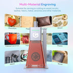 Longer Nano Pro 12W Portable Laser Engraver – High-Speed (5000mm/s) Engraving & Cutting for Wood, Acrylic, Leather, Metal, Ceramics, Precision 0.01mm, LightBurn Compatible, Safe & Easy Setup