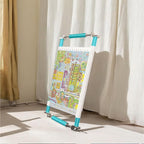 Couple Embroidery Art Embroidery Clip Frame 60cm Cross Stitch 4 Slot Presser Heavy Duty Embroidery Bandage Embroidery Frame Needlepoint Frame Embroidery Scroll Frame Embroidery Frames (Blue)