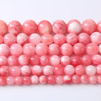 10MM 38PCS Pink Persian Jade Spacer Loose Beads for Jewelry Making DIY Bracelet Necklace
