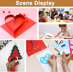 100 Sheets Christmas Red Cardstock 8.5 x 11 Scrapbooking Paper, 200gsm/75lb Premium Dark Red Paper Card Stock for DIY Cards Making, School Crafting, Party Decors, Wedding Invitations