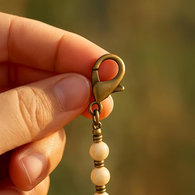 Mandala Crafts 22mm Antique Brass Metal Lobster Clasps for Jewelry Making - 50 Lobster Claw Clasps with Jump Rings Jewelry Findings Kit for Necklaces Bracelets Charms Fasteners