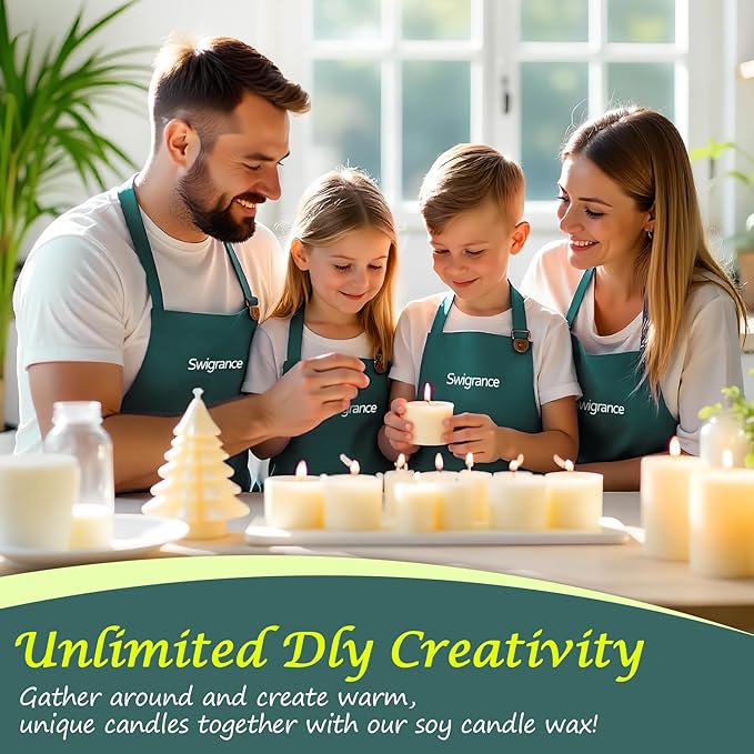 SWIGRANCE Soy Wax Pellets 2LBS / 908g, Natural Soy Candle Wax Candle Making Supplies, for Making Pillars, Container and Molded Candles, Cire de SOJA