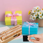 42Pcs Wooden Rubber Stamps Number Letter Alphabet Stamps Mini Cute DIY Stamps Set for Craft Decorating Scrapbooking and Wedding Invitation Cards (42pcs)