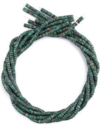 Natural African Turquoise Spacer Beads Caps Loose Semi Gemstone for Beading Jewelry Making 4mmx2mm 38cm