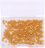 18K Gold Plated Round Spacer Beads 3mm 300pcs for Jewelry Making Findings Non Tarnish