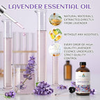 EVOKE OCCU Lavender Essential Oil for Sleeping Aid in The Bedroom, Relaxation in The Office Living Room & DIY Wool Dryer Balls - 4 Fl Oz