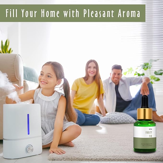 Frosty Fir Fragrance Oil, MitFlor Single Diffuser Essential Oil, Large Size Premium Grade Fragrance Oil for Soap & Candle Making, Aromatherapy Oil, Refreshing & Forest Scent for Home Fragrance, 30ml