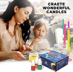 Liquid Candle Wax Dye for Soy Candle Making - 16 Popular Candle Dye Coloring Chips - Premium Liquid Candle Wax Coloring - Highly Concentrated Candle Colors