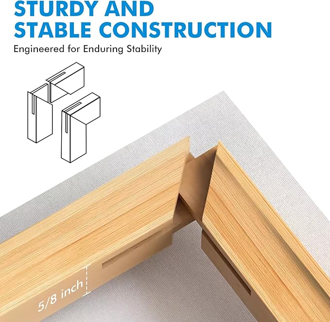Gotideal Canvas for Painting, 14 Pcs Muti Pack Stretched Painting Canvas, Blank Paint Canvas for Acrylic, Oil, Art Supplies for Artists, Adults 4x4,4x6, 5x7, 8x10,9x12, 11x14 Set of 14