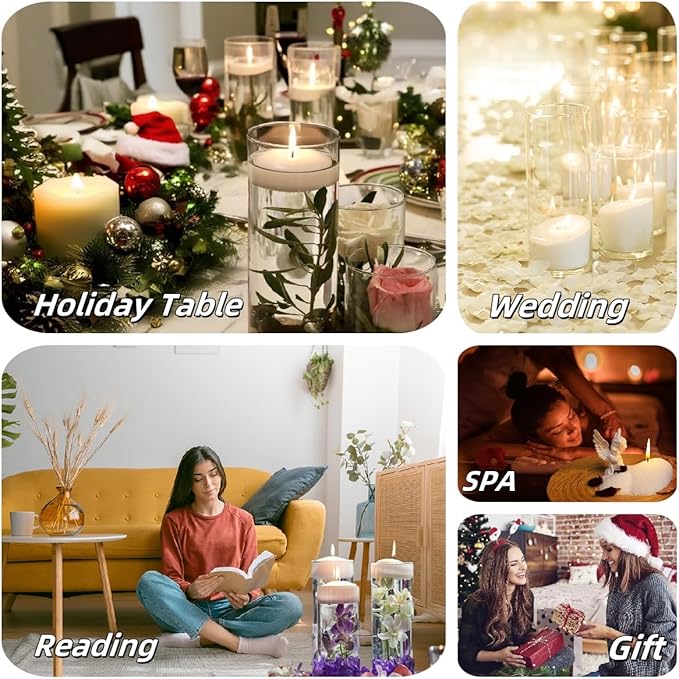 Aufien Candle Sand with Wicks, 42.8 Oz Pearled Candle, DIY Bead Powder Sand Wax Making kit Refillable Non Toxic for Handmade, Wedding and Halloween Christmas Decorations White Unscented