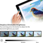 A4 Ultra-thin Portable LED Light Box Tracer with 4 Magnets, Type C USB Power Cable Stepless Dimmable Brightness Tracing Light Pad for Weeding Vinyl Tattoo Drawing X-ray Viewing Diamond Painting