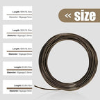 50 Feet Brown Aluminum Craft Wire, 16 Gauge 1.5mm Thickness Sculpting Wire, Armature Wire for Sculpting, Bendable Metal Craft Wire for Making Dolls Skeleton DIY Crafts