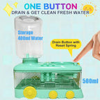 Paint Brush Cleaner with Paint Tray, Water Circulation Brush Rinser with Brush Holder, Watercolor/Oil and Water-Based Paint Brush Cleaner Tool, 400ml Capacity, Train Design, Gift for Artist Beginners