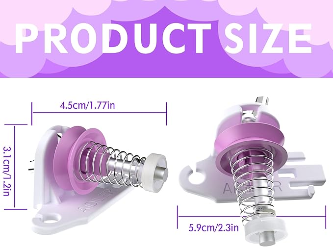 GEOCCI Knitting Machine Tensioners，Compatible for ADDI 46 Needle Circular Knitting Machine，Plastic Material（2-Pack）