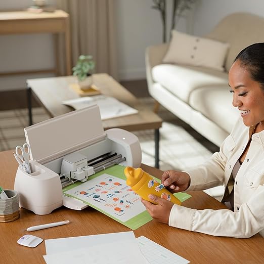 Cricut Explore 4 Machine Ultimate Sticker Sampler Bundle- Vinyl Roll, Infusible Ink, Sticker Making Set, Iron-On Roll, Tools and Cutting Mats, Beginner Cutting Machine Set for Die-Cutting Projects