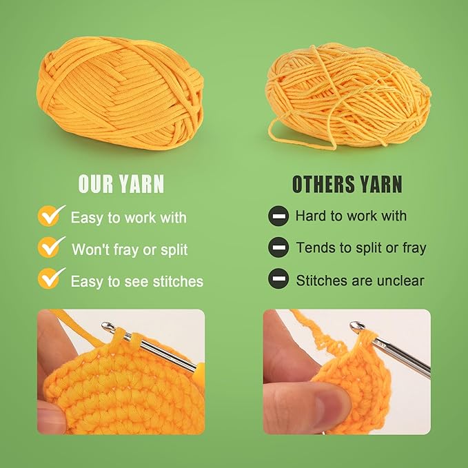 Crochet Kit for Beginners - Crochet Kits Knitting & Crochet Animals Beginner Crochet Kit for Adults Kids Amigurumi Crocheting Kit with Step-by-Step Tutorials Gift for Girl Women Kid - Forest Friends