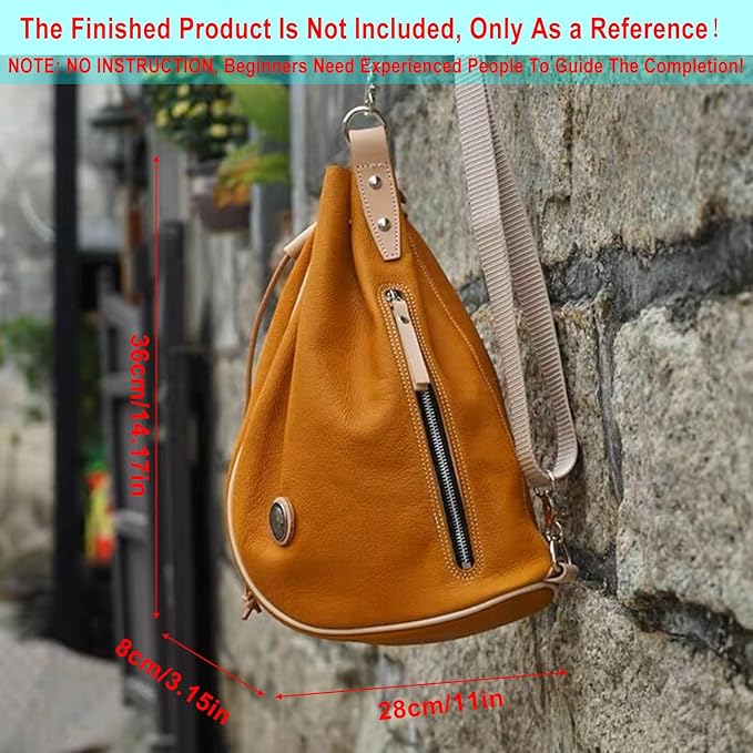 RIVEENY Sling Bag Acrylic Template,Leather Pattern Acrylic Leather Templates for Capacity Crossbody Backpack Casual Motorcycle Chest Bag (AAB-42)