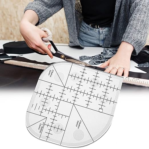 Curved Corner Cutter Quilt Ruler Acrylic Sewing Patchwork Quilting Templates DIY Supplies Sewing Template Patchwork Tool Curved Corner Cutter Ruler