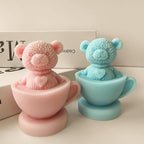 Bear Resin Casting Silicone Mold - Animal 3D Mold for Candle Making