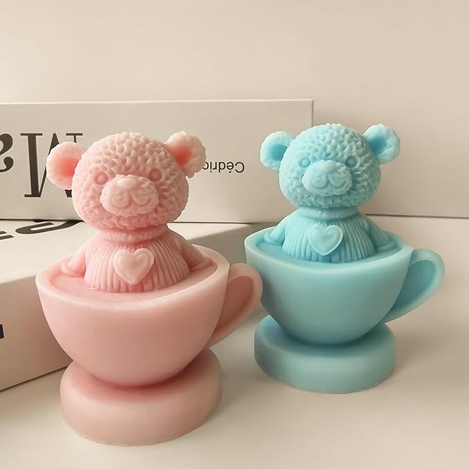 Bear Resin Casting Silicone Mold - Animal 3D Mold for Candle Making