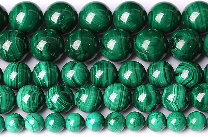 4MM 44PCS Natural Stone Green Malachite 3A Grade Gemstone Loose Beads for Jewelry Making DIY Bracelet