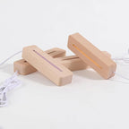 Resin Casting Mold Silicone Mold Supplies 2 Pack 6 Inch Rounded CuboidLed Wood Led Base Rectangle Led Light Base 1Pcs White LED Base and 1Pcs Multicolor LED Base