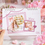 TIAMECH Pink Dream Girl PET Stickers - 100 Pcs Reading Time Lace Girl Maidens Sweetheart Design, Waterproof Sticker for Journaling & Scrapbooking, Junk Journal Supplies, Ephemera & DIY Crafts