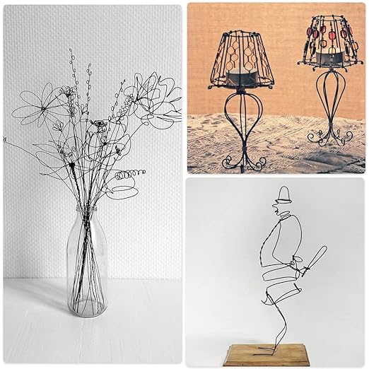 Tenn Well 20 Gauge Aluminum Wire, 328 Feet Soft Craft Wire for Jewelry Making, Beading, Sculpting, Bonsai Training, Crafting (Black)