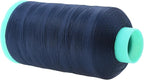 Mandala Crafts Bonded Nylon Thread Navy Blue Heavy Duty Sewing Threads - 2843 YDs Size 46 210D T45 Tex 45 Thread for Leather Jeans Weaving Outdoor Marine Upholstery Threads