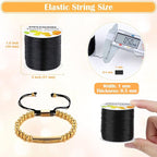 Black Elastic Stretchy String , Paxcoo Stretch Bead Cord for Bracelets, Necklaces, Jewelry Making and Beading Supplies