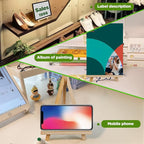 12PCS Wood Easels - 9.4" X 6.3" Tabletop Easels - Easel Stand for Painting Canvases, Arts and Crafts, Tripods, Kids Student Party Painting Easels, Portable Canvas Photo Picture Sign Holders