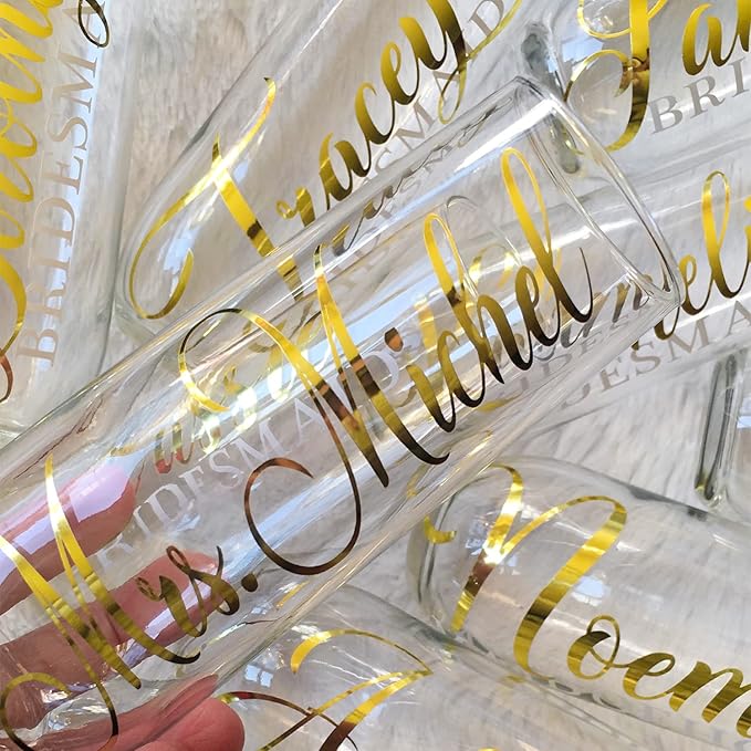 TECKWRAP Chrome Gold Adhesive Vinyl Roll 1ft x 5ft – Permanent Gold Vinyl for Crafts, Signs, Stickers, and Home Décor DIY Projects & Decals