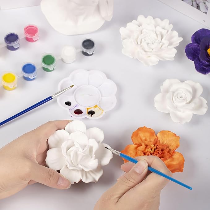 8 Pack Large Flower Succulent Candle Mold Resin Casting Silicone Molds for Home Decor & Candle Making Wave Spiral Mold