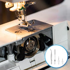 FIKLOTA 4-Piece Sewing Machine Cleaning Repair Tool Kit Includes Tweezers, Double Headed Lint Brush, Screwdrivers for Repair Overlock, Serger Service and More Sewing Machines