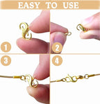 Double Opening Lobster Clasp 316 Stainless Steel Silver and Gold Pleted Necklace Bracelet Extender Clasps and Closures for DIY Jewelry