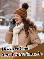 5in Large Fluffy Pom Poms Crochet Accessories - 10pcs Faux Fur Pompom Balls Knitting Accessories for Hats, Beanies, Shoes, Scarves, Gloves, Bags, Keychains Charms (Black/Brown/Grey/Pink)