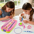 Friendship Bracelet Making Kit for Girls,Arts and Crafts for Kids Ages 8-12,String Maker Tool Gifts Toys for 6 7 8 9 10 11 12+ Year Old Girl On Christmas Birthday