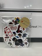 Gamers Boys Stickers Package, Aesthetic Gifts for Kids Party, Waterproof Vinyl Stickers for Laptop and Notebook: (24 Pieces)