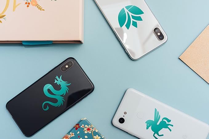 VViViD Turquoise Gloss DECO65 Permanent Adhesive Craft Vinyl for Cricut, Silhouette & Cameo (7ft x 11.8" Roll)