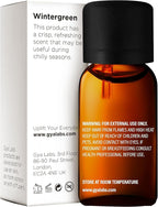 Gya Labs Wintergreen Essential Oil - 0.34 Fl Oz - for Hair, Skin, Diffuser, Aromatherapy & DIY Candle Making Scent