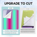 Tintnut Pink Blue Permanent Vinyl - 8 Sheets 12"x10"Gradient Adhesive Self Sticker, Ombre Glossy Self Sticker Water Proofing Vinyl Compatible with Cricut Or Silhouette